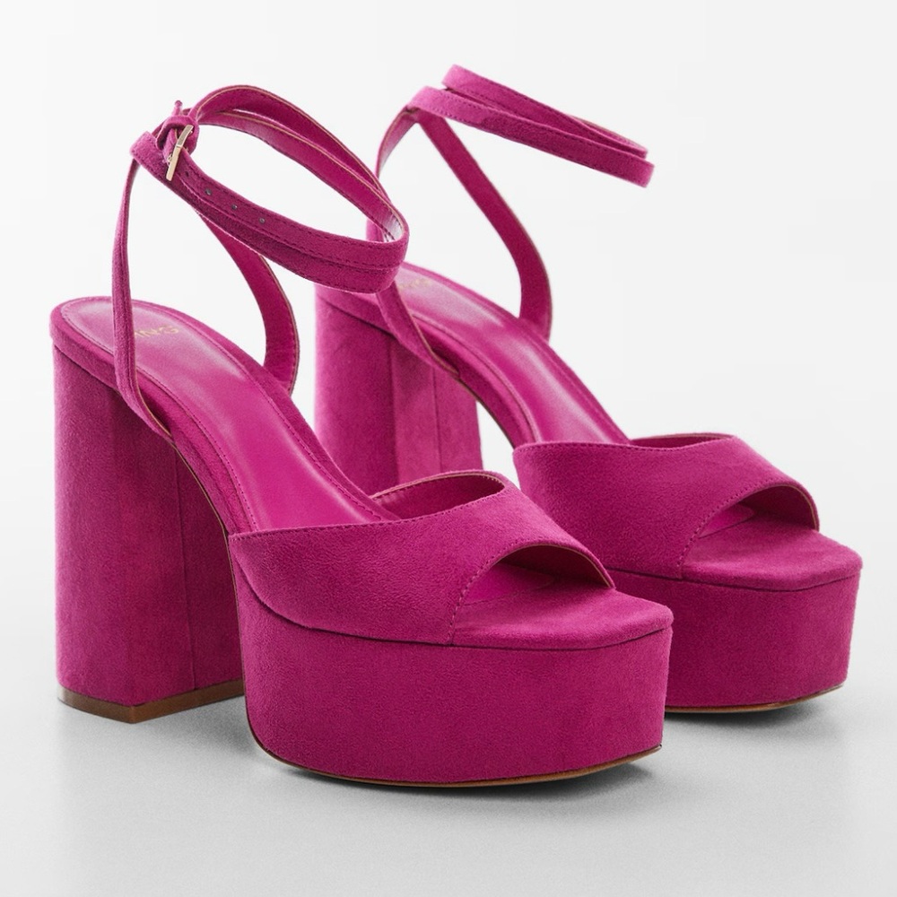 Mango Platform Ankle-Cuff Sandals - image 2